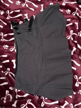 Brandy Melville Womens Micro Mini Skirt with Strap Details